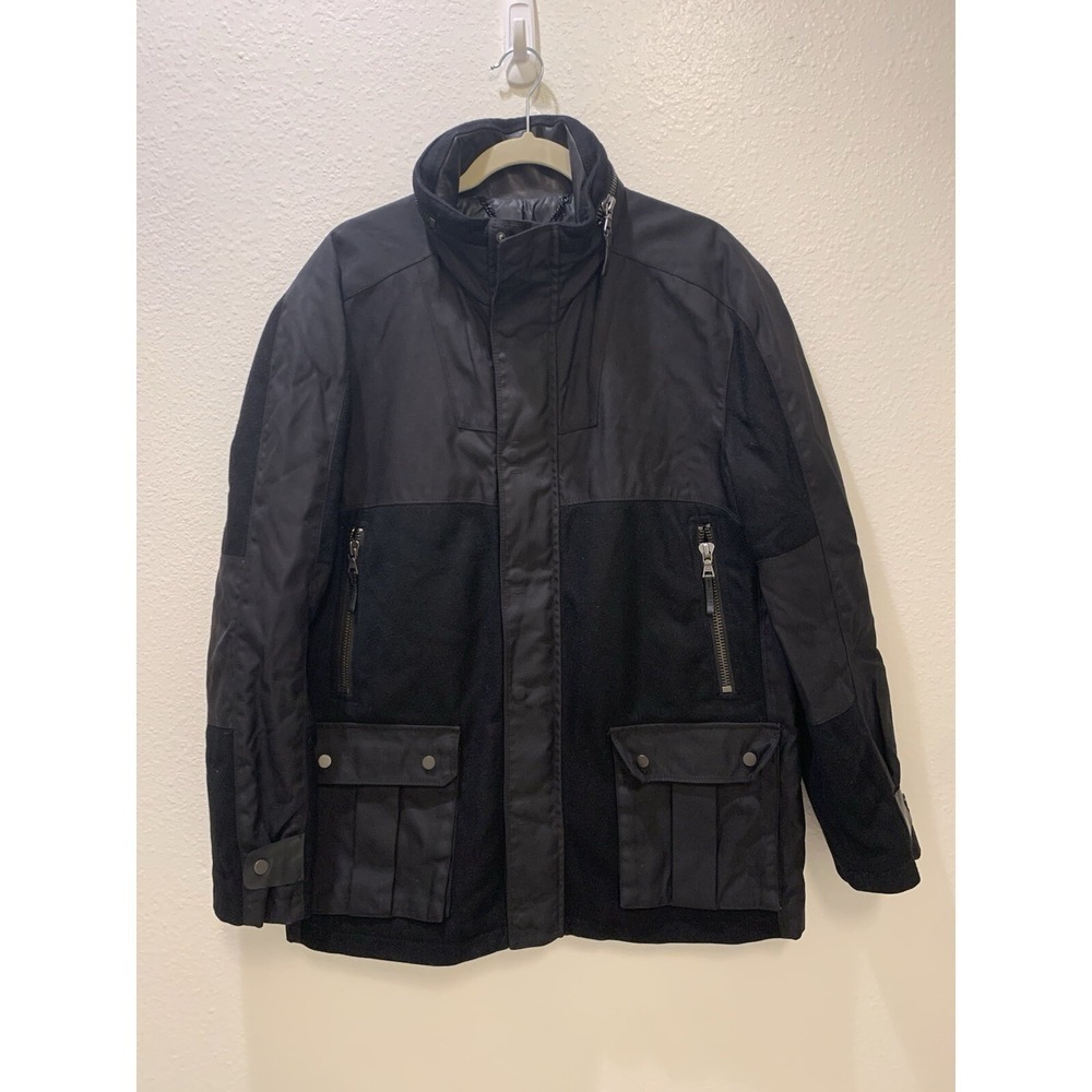 Elie Tahari Men's Black Coat Size Large
